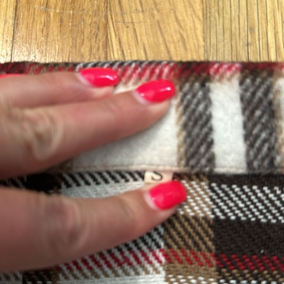 *last chance* Amazon Yeokou | Women’s red & white plaid shacket w/ buttons - Picture 5 of 16